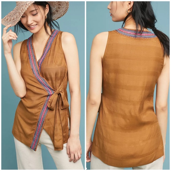 Anthropologie Maeve Liviana Wrap Tunic. Size: Small - Picture 2 of 13